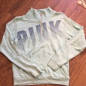Vs pink quarter zip